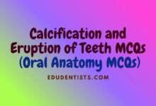 Calcification and Eruption of Teeth MCQs (Oral Anatomy MCQs)