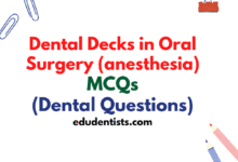 Dental Decks in Oral Surgery (anesthesia)