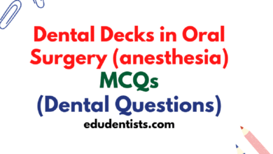 Dental Decks in Oral Surgery (anesthesia)