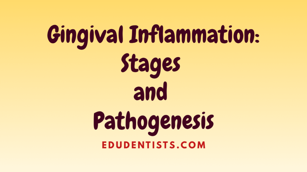 Gingival Inflammation Stages and Pathogenesis